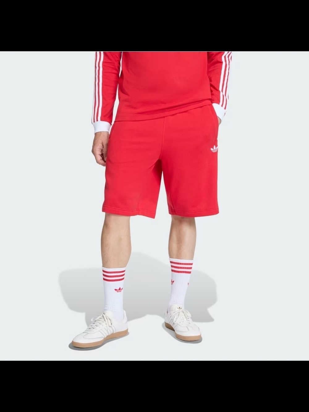 NWT! Adidas Men’s Red Trefoil Logo Shorts